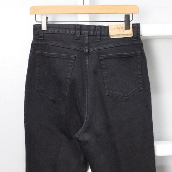 Westport Vintage Black High-Rise Straight Leg Denim Jeans Size 8 - Picture 5 of 7